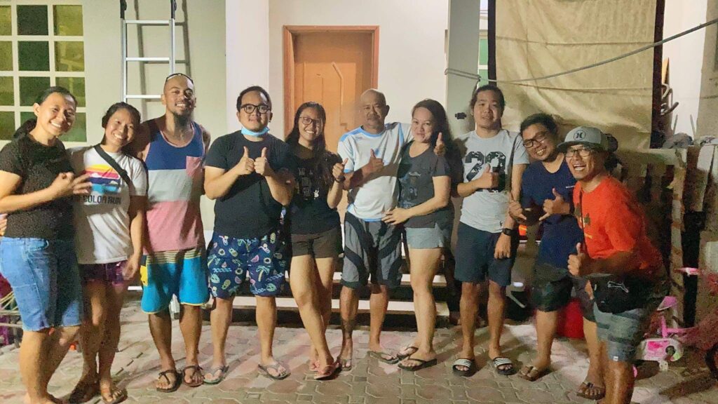 RAKTrav2020 group photo of Hiking Team and Support Group Team at the base camp/house in Ras Al Khaimah