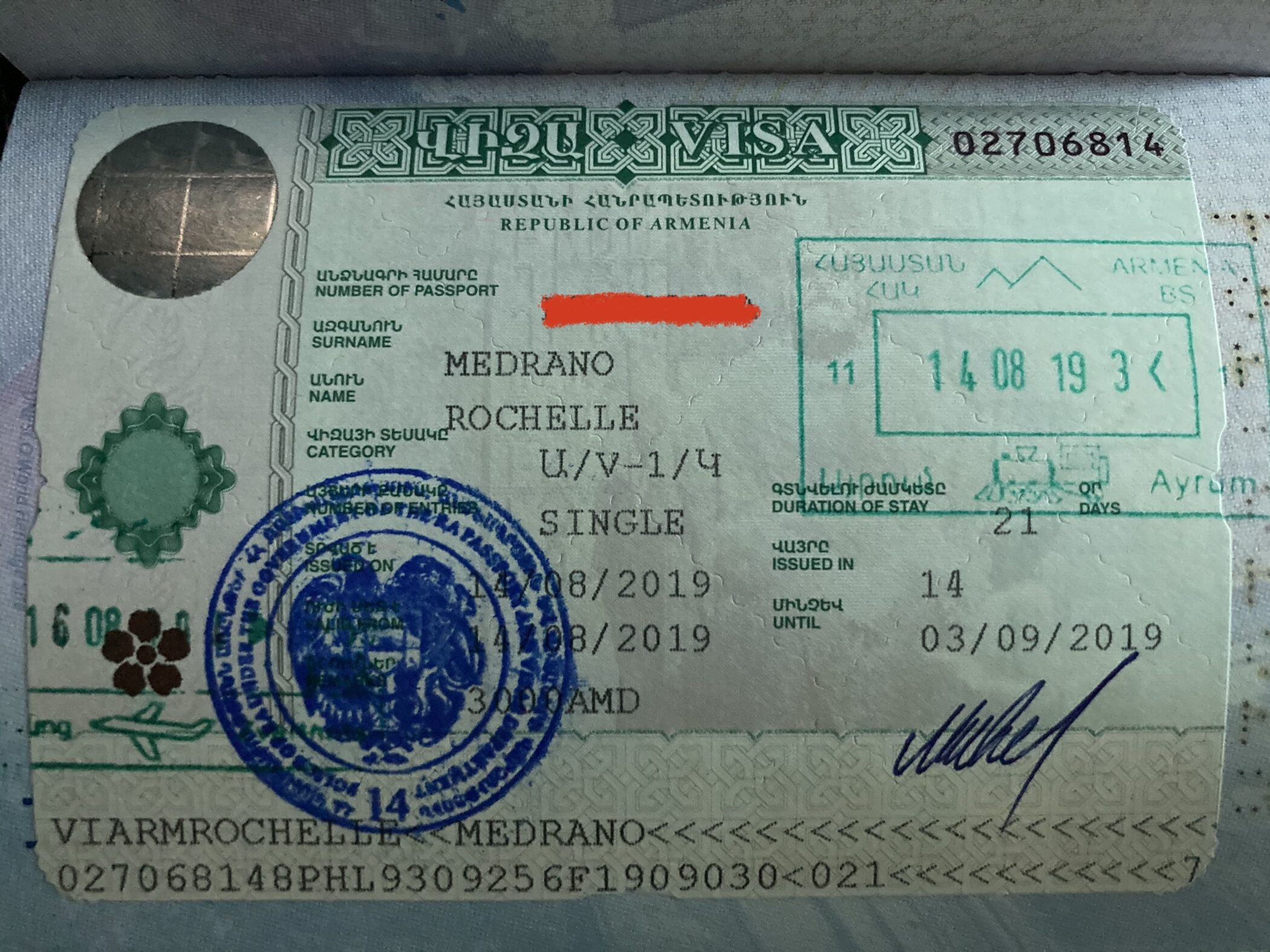 Armenia Tourist Visa