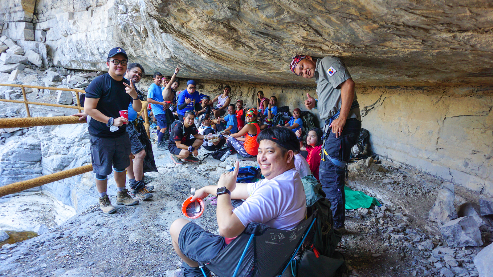 Participants of FOX.AE Climb for a Cause in Wadi Litibah