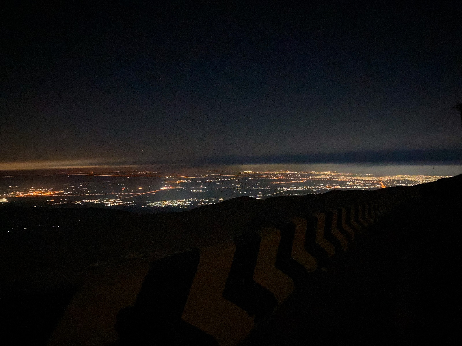 Night view from Jebel Yibir