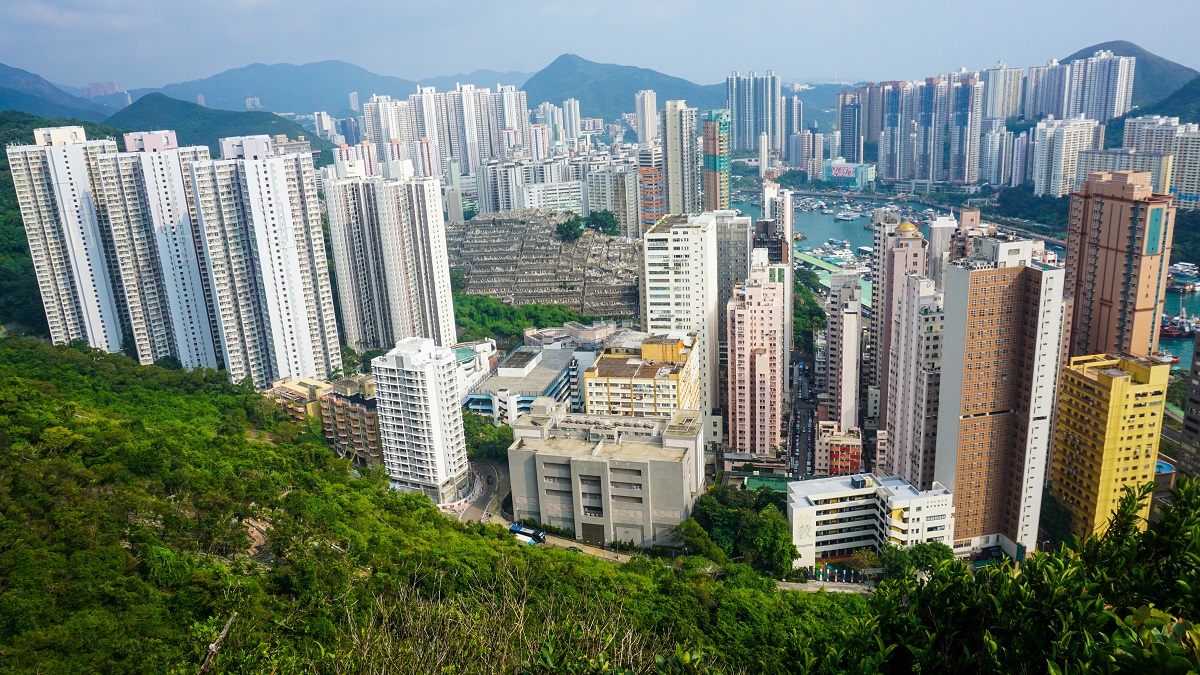 Aberdeen as seen from Hong Kong Trail Section 2