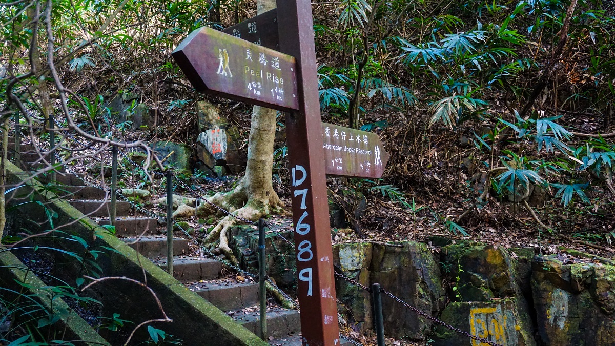 Hong Kong Trail Section 3 Sign Posts to Guildford Road