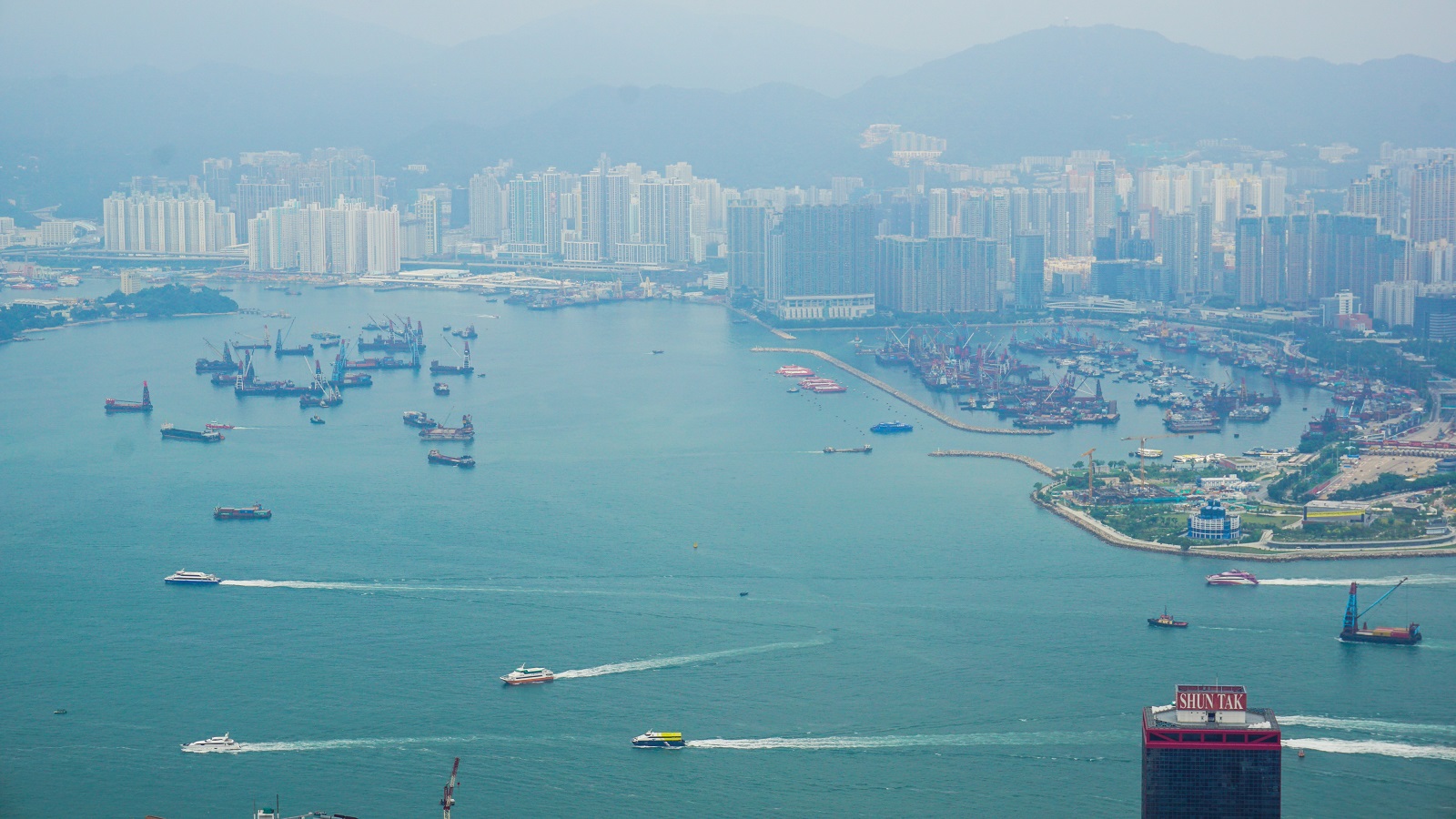 Victoria Harbour View from Hong Kong Trail Section 1