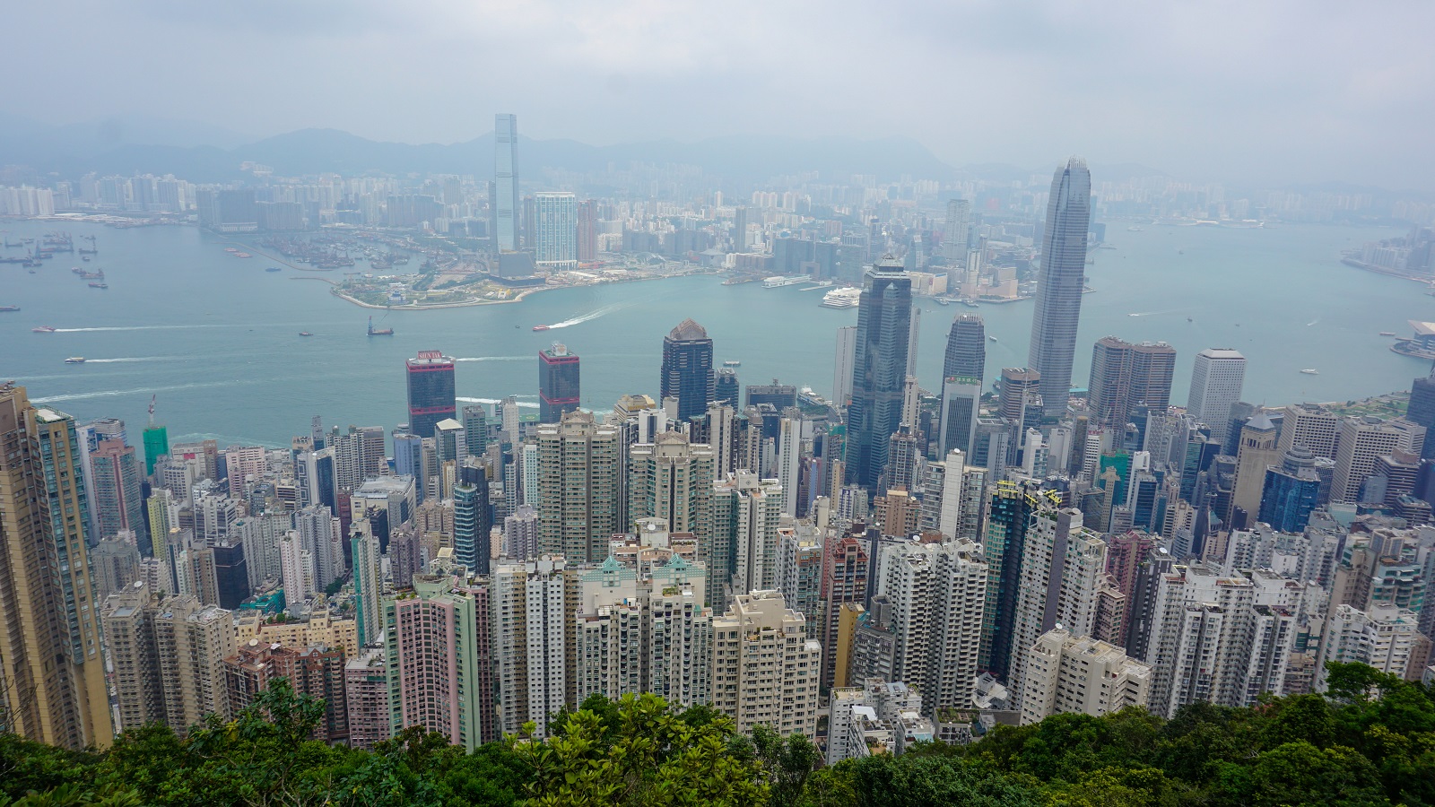 Victoria Harbour View from Hong Kong Trail Section 1