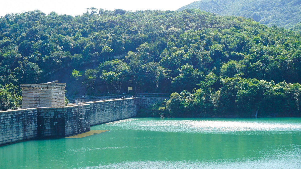 Tai Tam Upper Dam of Tai Tam Reservoir