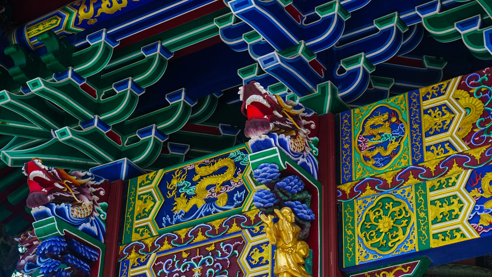 Architecture Details at Po Lin Monastery
