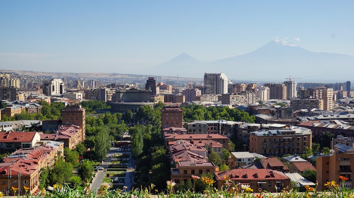 Yerevan City View from Cascade Complex