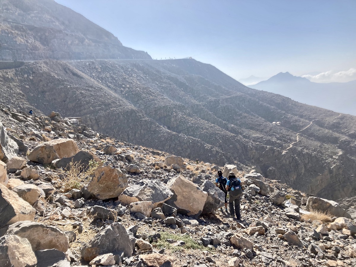Hiking trail from Jebel Jais