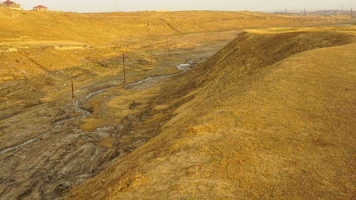 Dry riverbed in Azerbaijan
