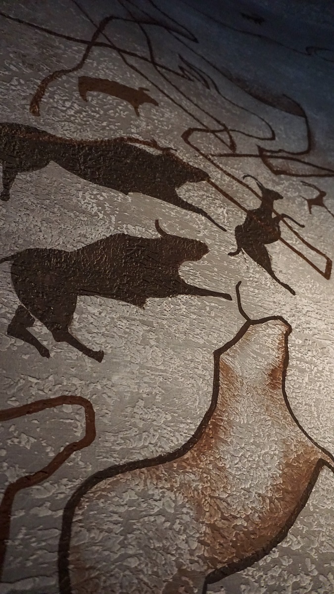 Petroglyph illustration inside the Museum