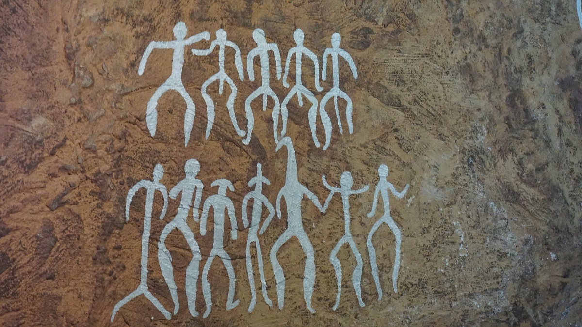 Petroglyph inside the Museum