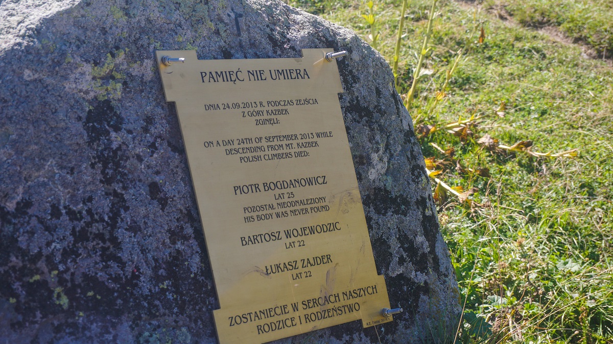 Memorial Plaque for Polish Mountaineers