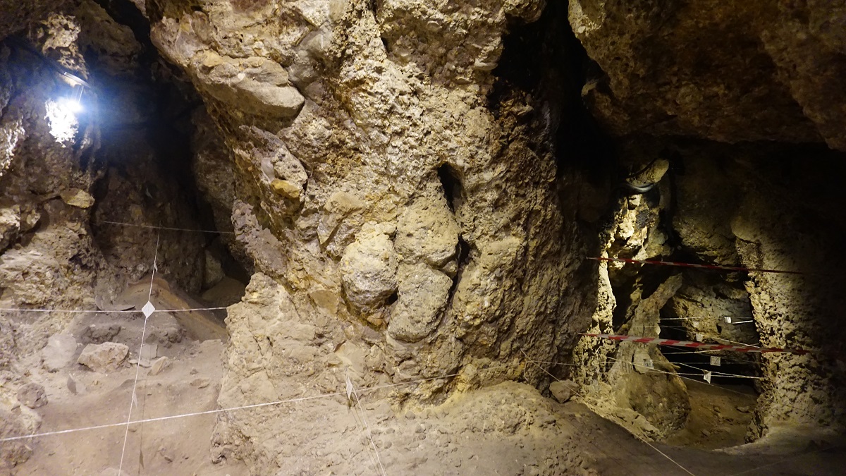 Inside Areni Cave in Armenia