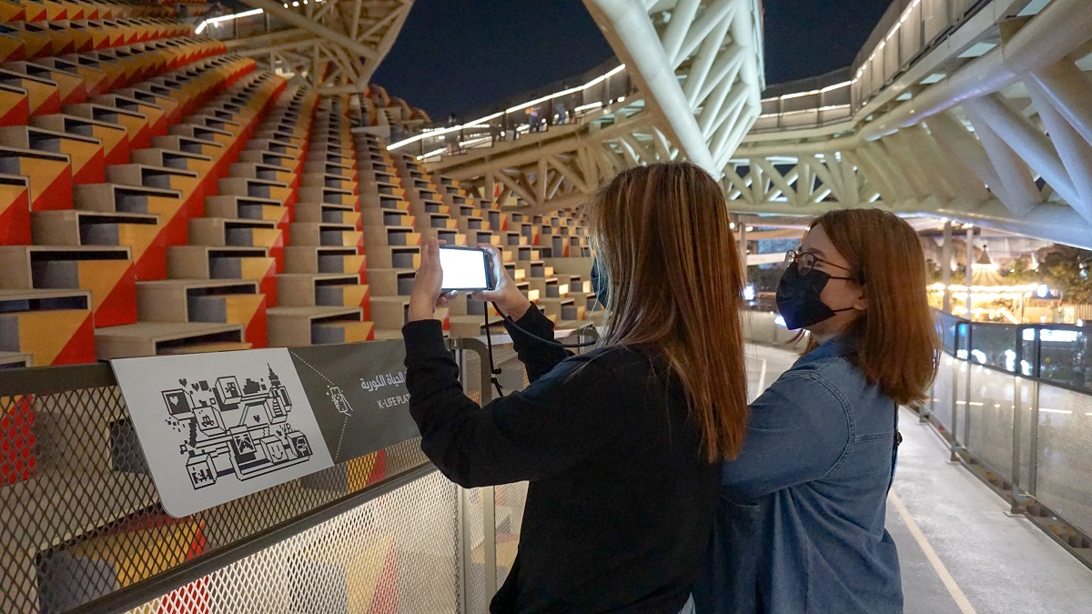 Mobile guided AR Tour inside Korea Pavilion