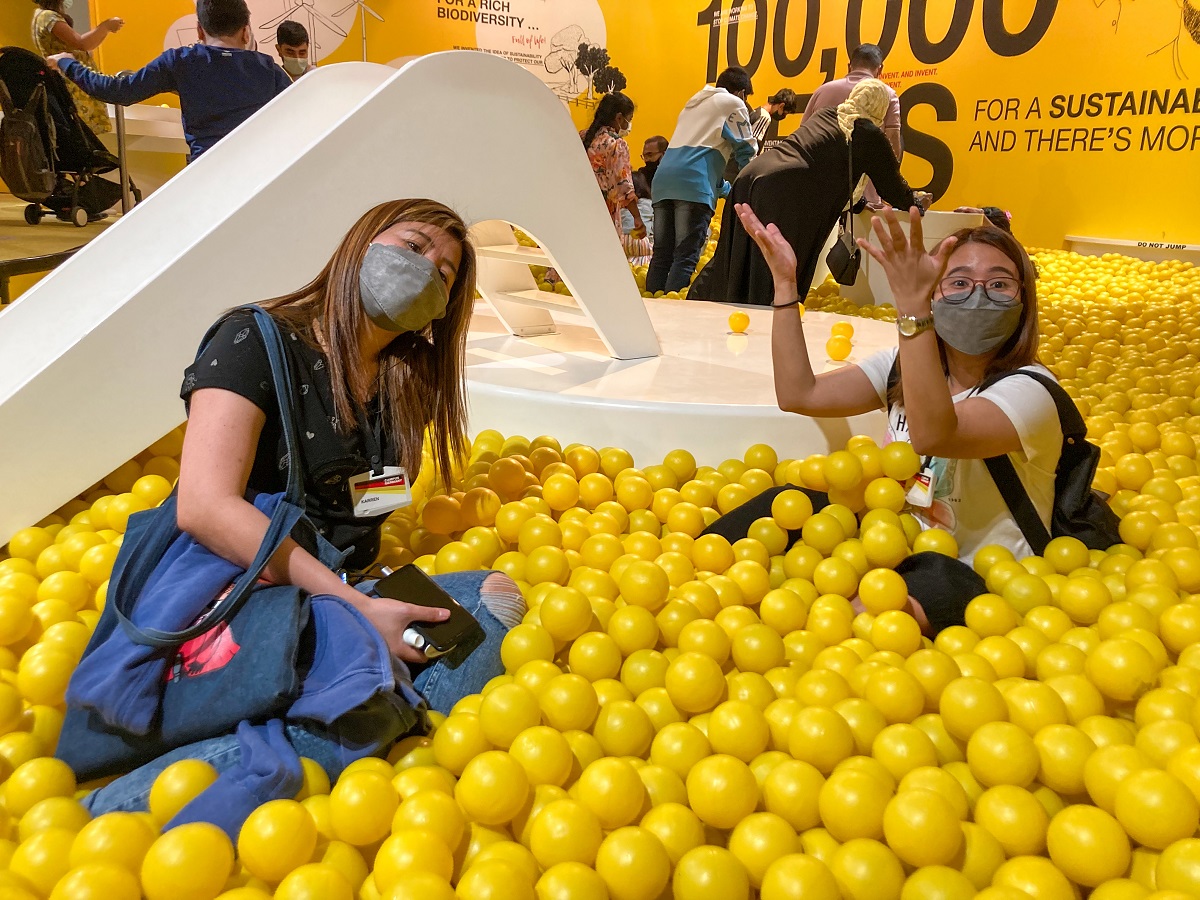 Yellow Ball Pit inside Campus Germany
