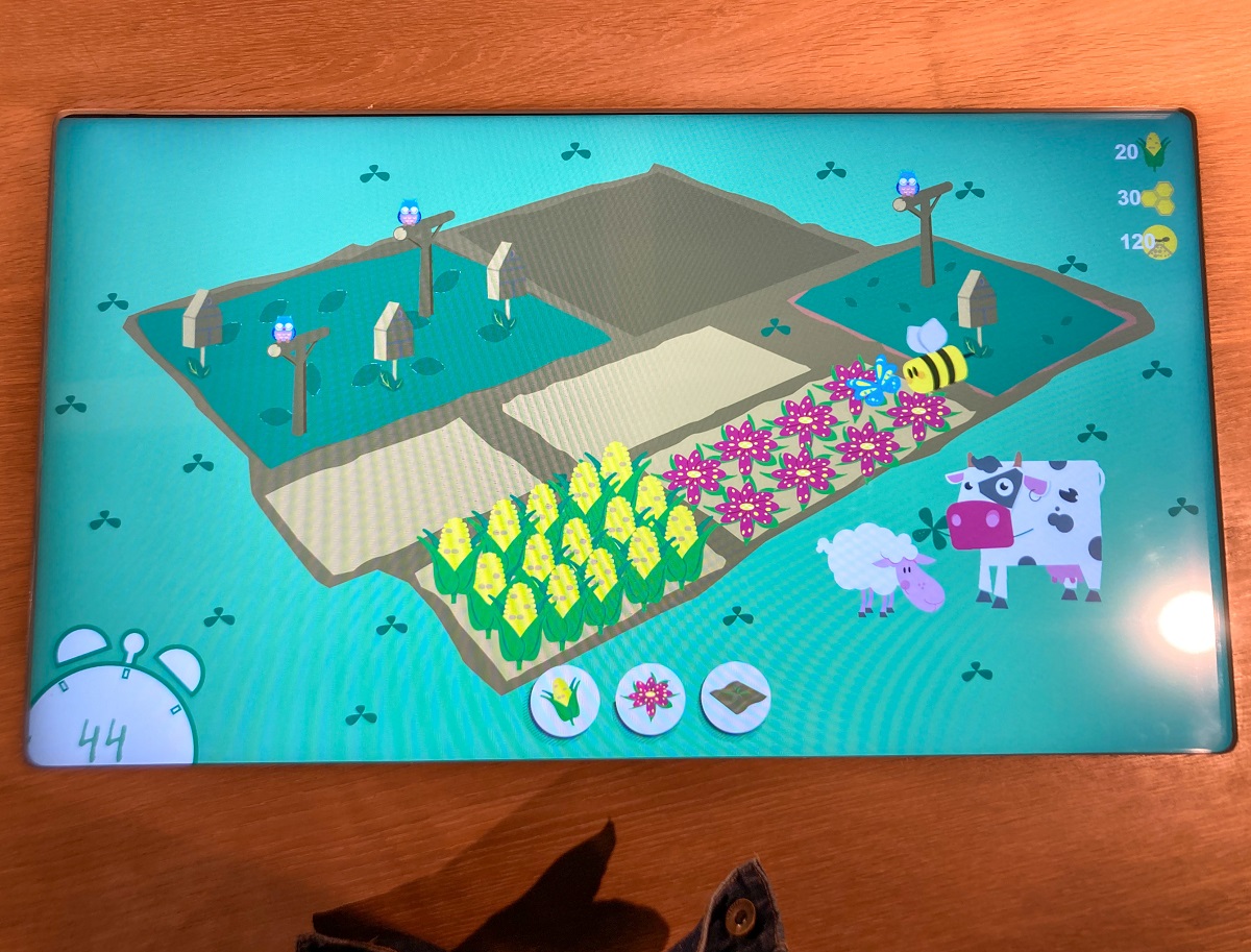 Biodiversity Terrace interactive screens