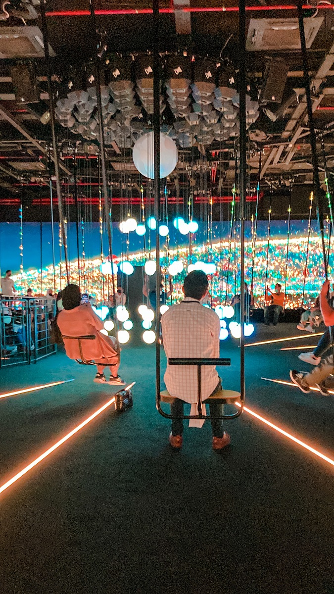 Graduation Hall - Swing inside Germany Pavilion Expo 2020