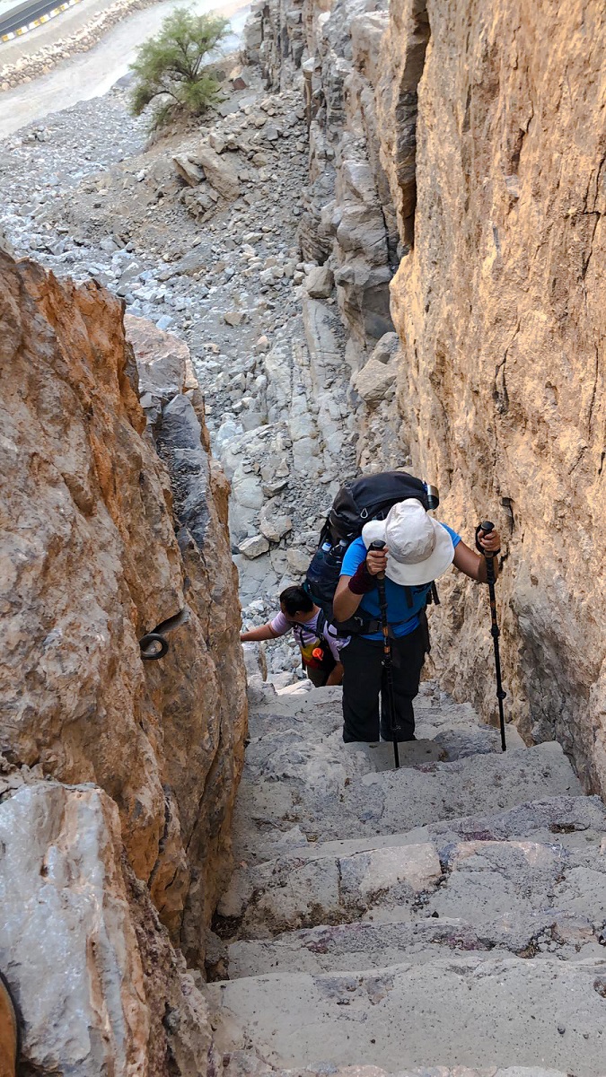 Wadi Al Far stairs