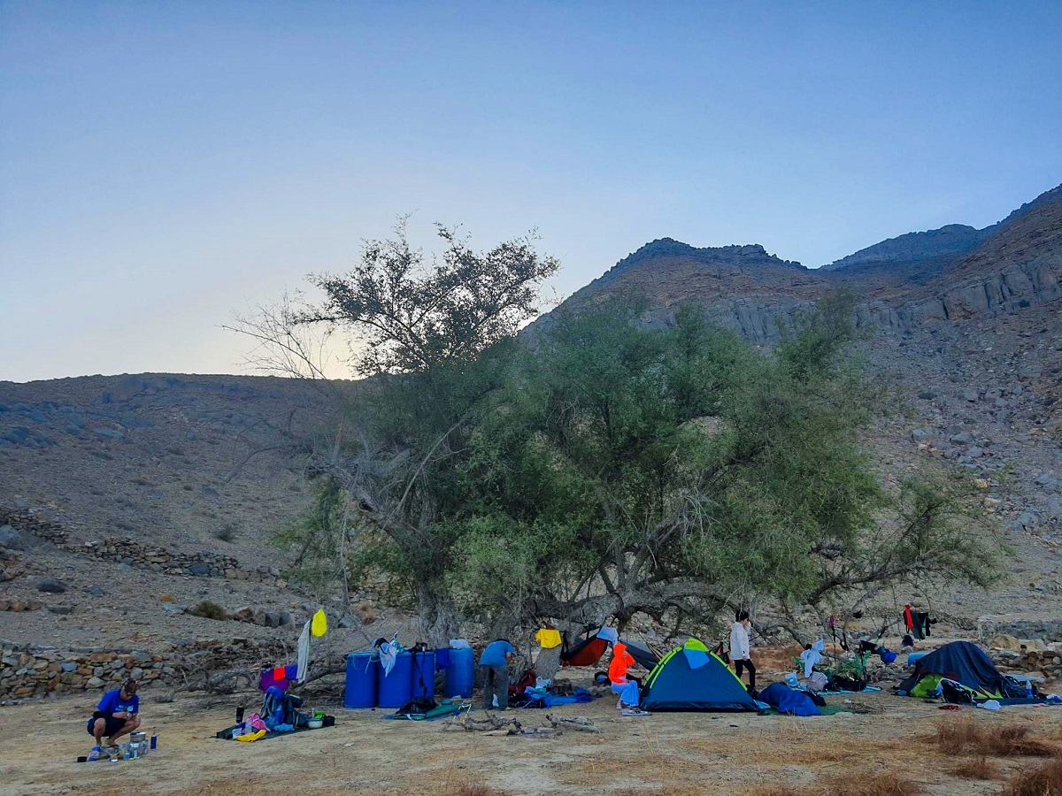 Campsite next to the Old Village (photo taken in the morning)