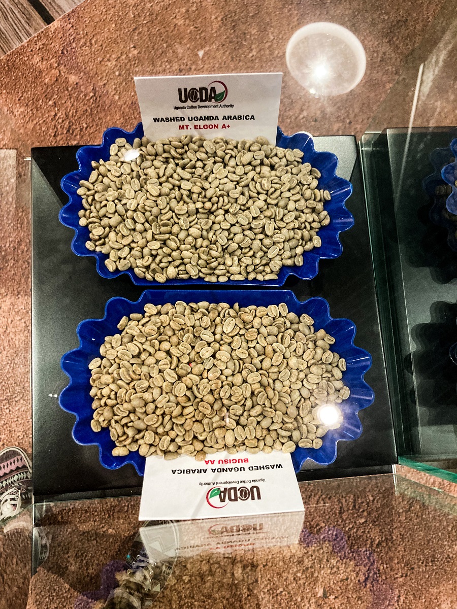 Uganda Pavilion - coffee beans