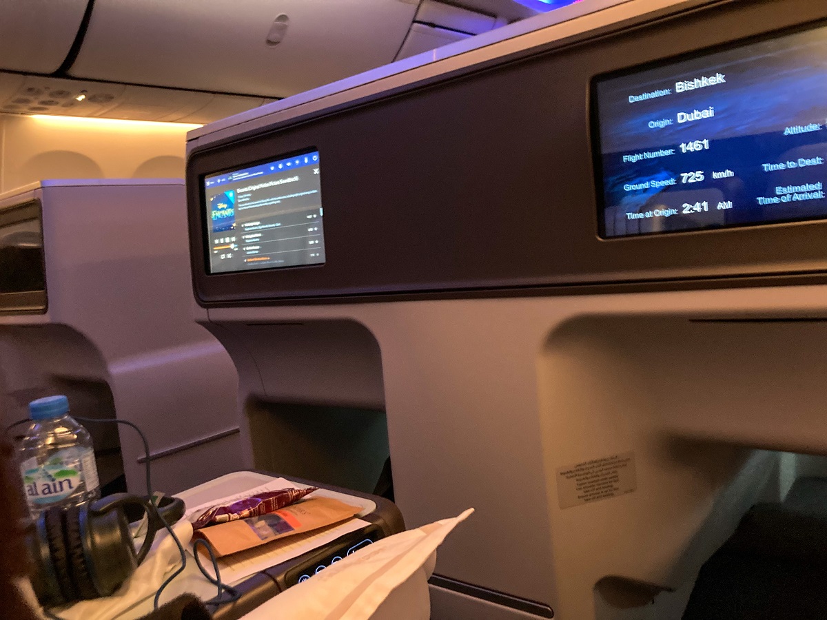 Flydubai Business Class Entertainment