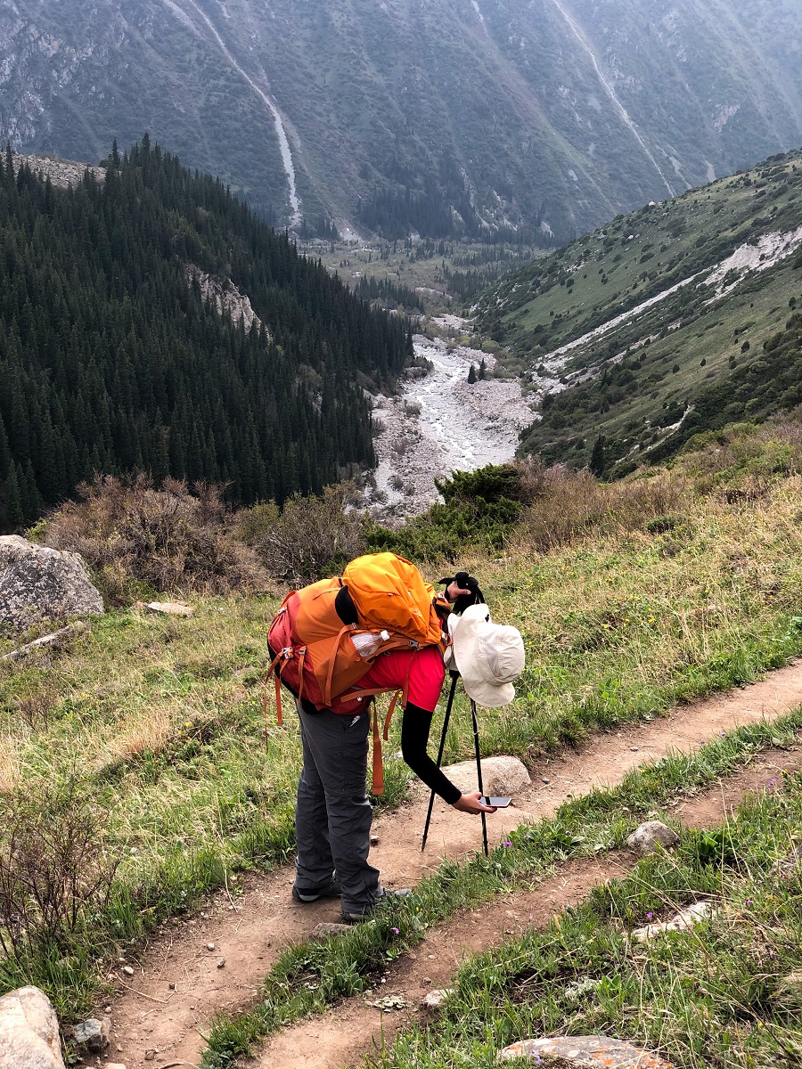 Photo Stop for Flowers during Hiking