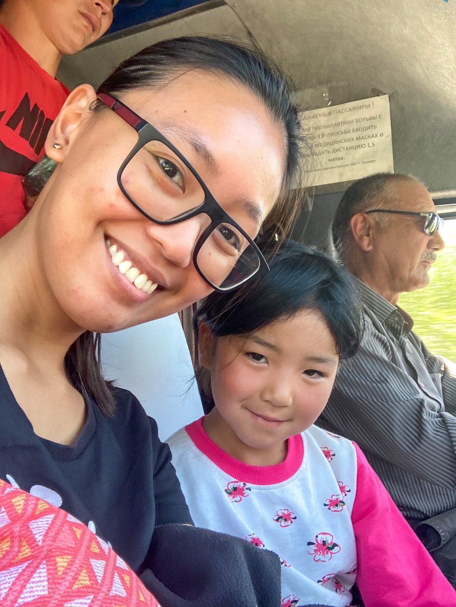 Selfie with the Kyrgyz Girl