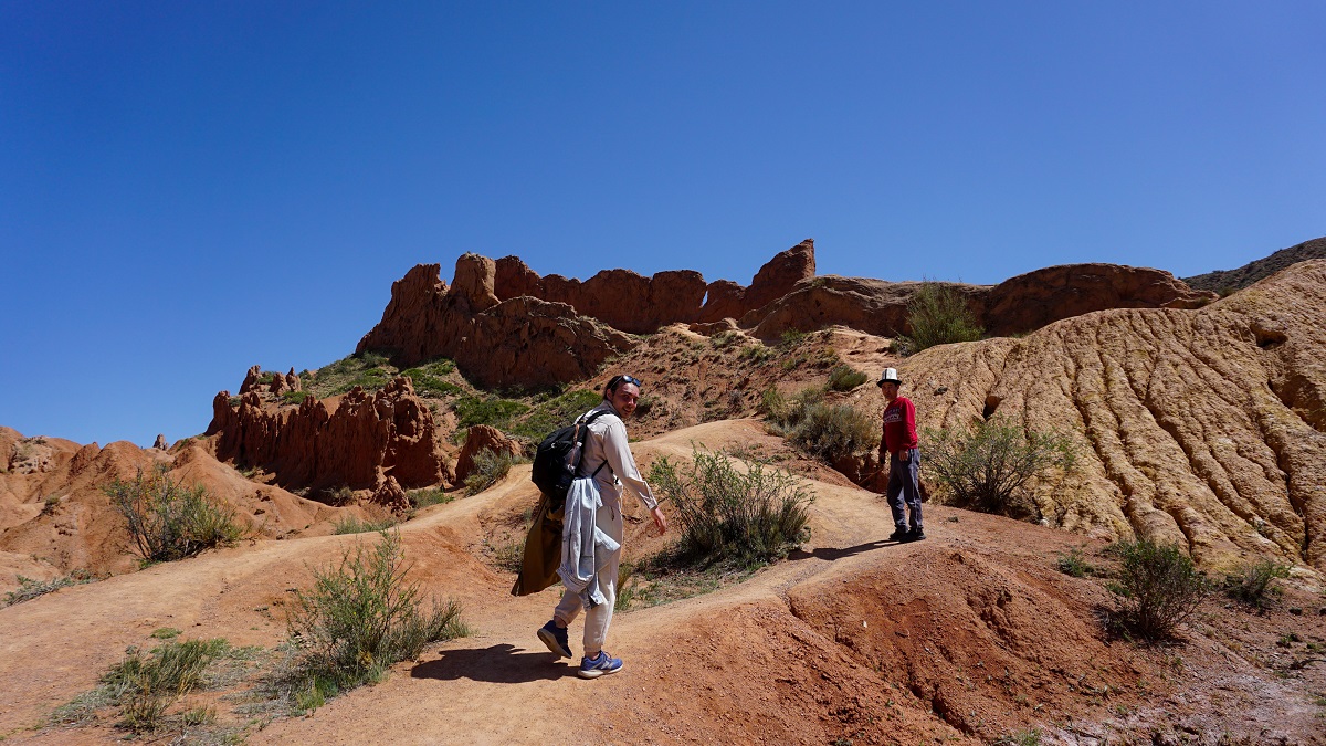 Fellow Traveler from Russia and a Kyrgyz Man