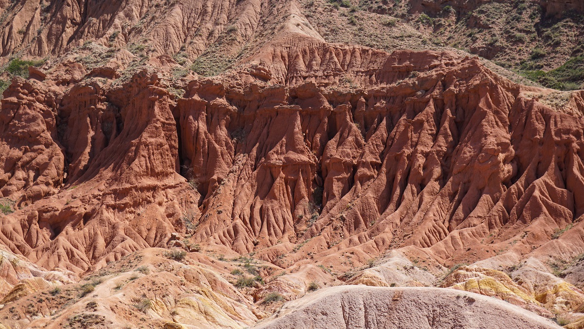 Rock Formations (Zoomed in Shot) in Skazka Canyon