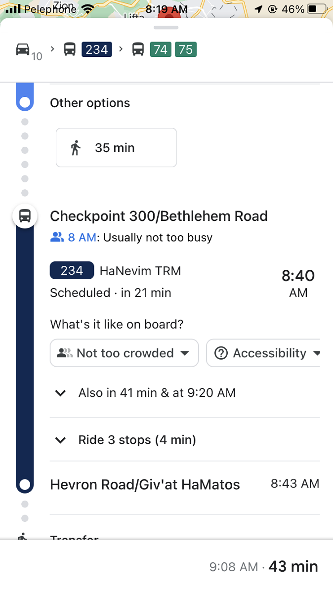 Visiting Bethlehem from Jerusalem by Public Transportation - Bus Route from Checkpoint 300 in Bethlehem