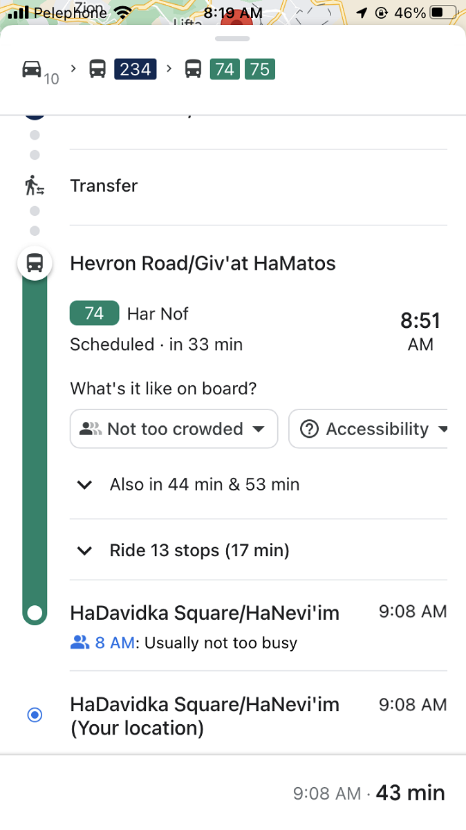 Visiting Bethlehem from Jerusalem by Public Transportation -  Bus Route from Hebron Road in Israel 