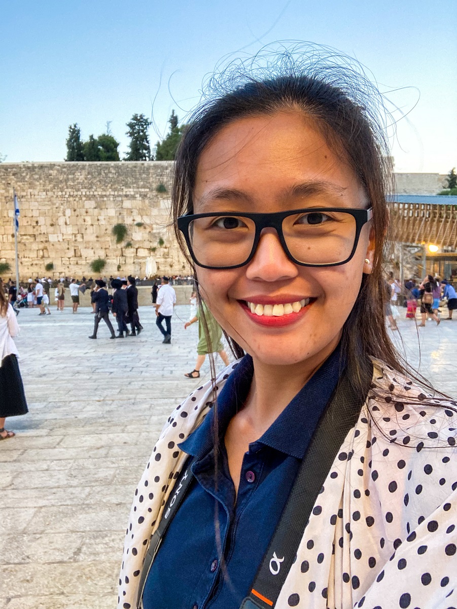 Selfie at the Wailing Wall in Jerusalem