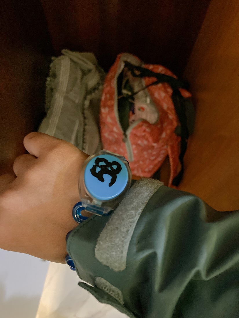 Locker and Wrist Key inside the Banya