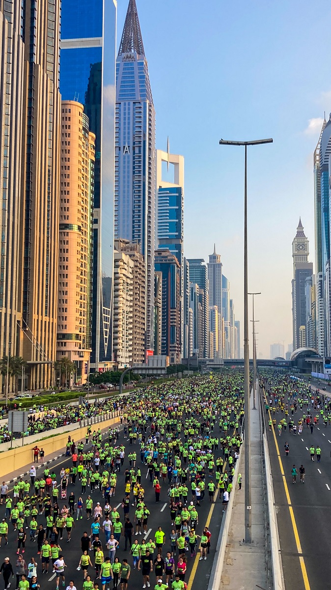 Dubai Run 2022 in Sheikh Zayed Road 