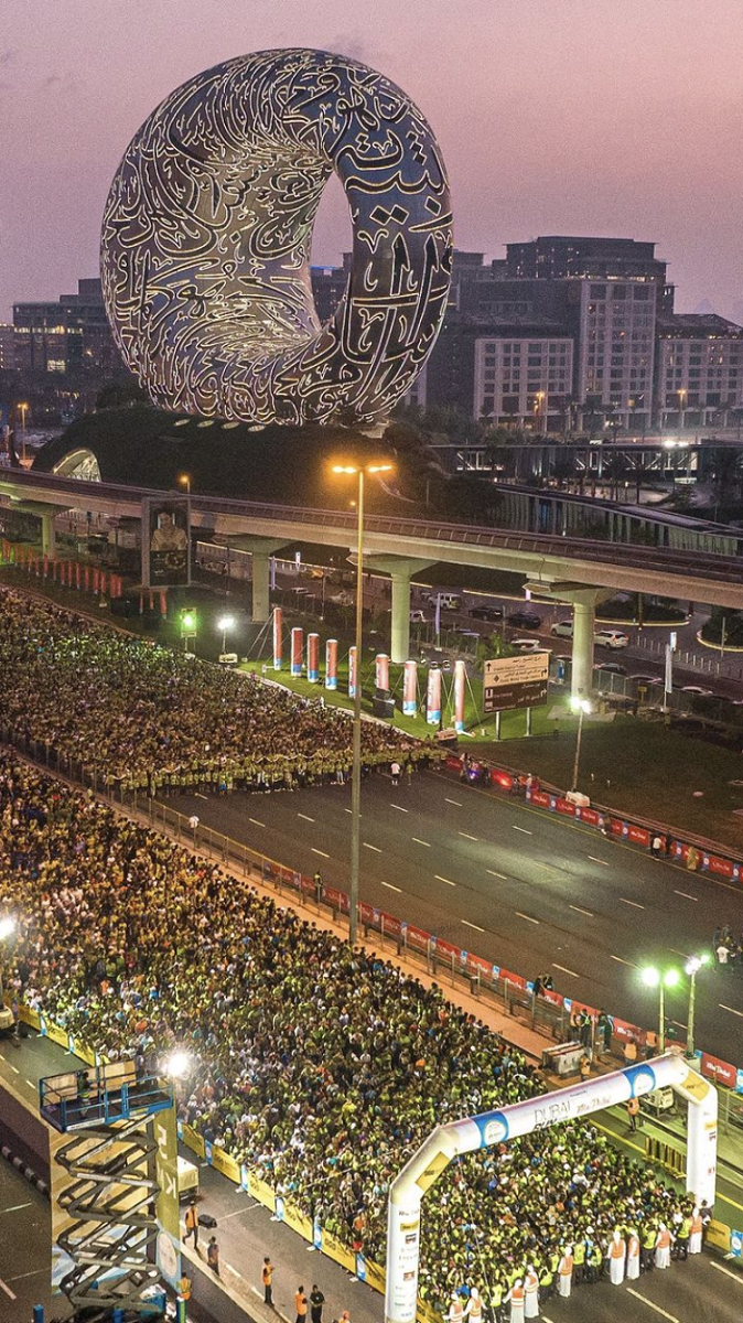 Dubai Run 2022 as taken by Crown Prince Hamdan 