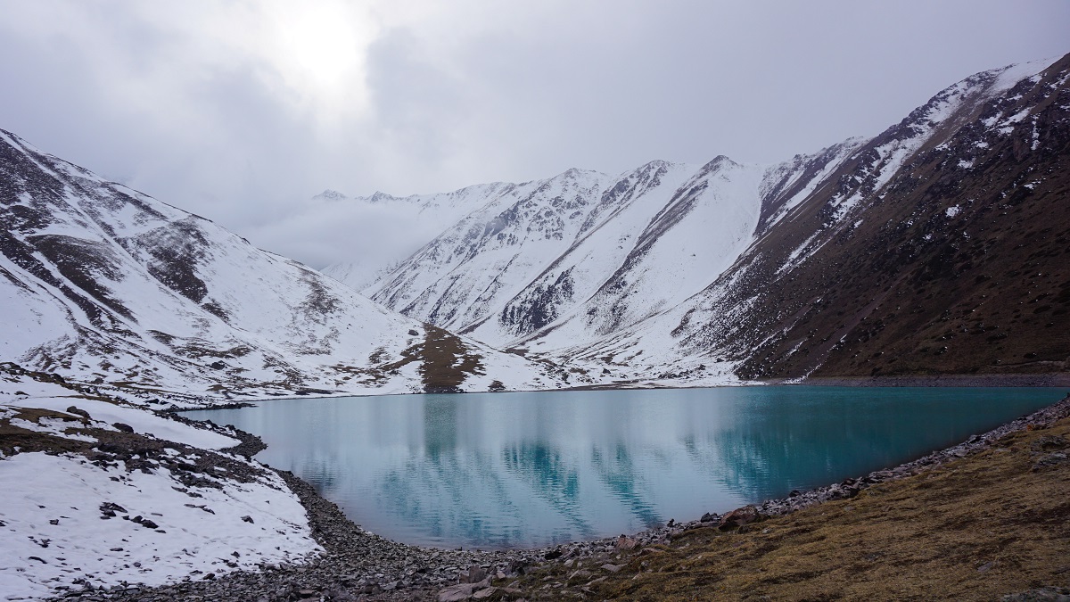 Kol Tor Lake in Kyrgyzstan, take during Winter 2022