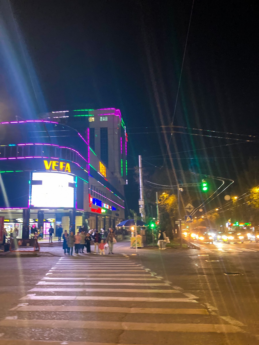 Vefa Center in Baitik Baatyr Street in Bishkek as a stop of GoBus service from Manas Airport