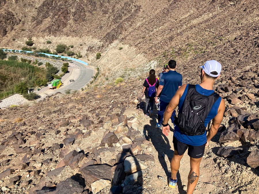 The last part of Wadi Shawka loop trail