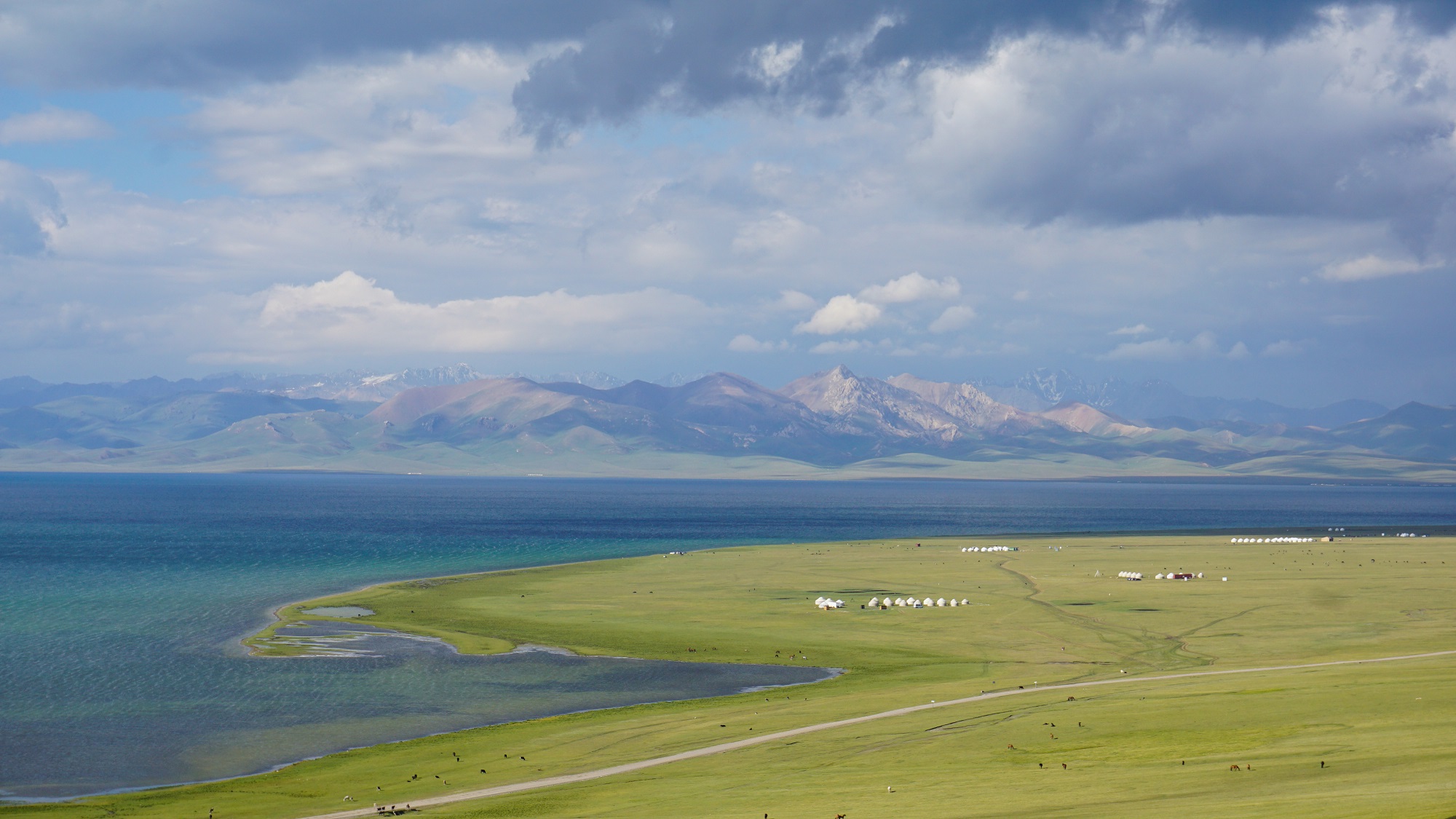 South Coast of Son Kul Lake in Kyrgyzstan