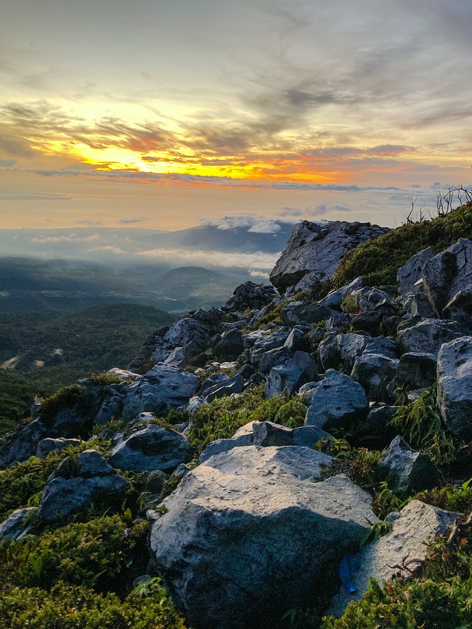 Sunrise at the Boulders in Mount Apo