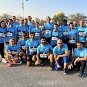 Team HP running 10km in Dubai Marathon 2023