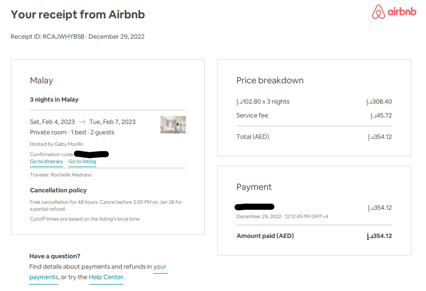 Cost of 3 nights stay in Hannah Hotel in Boracay Island 