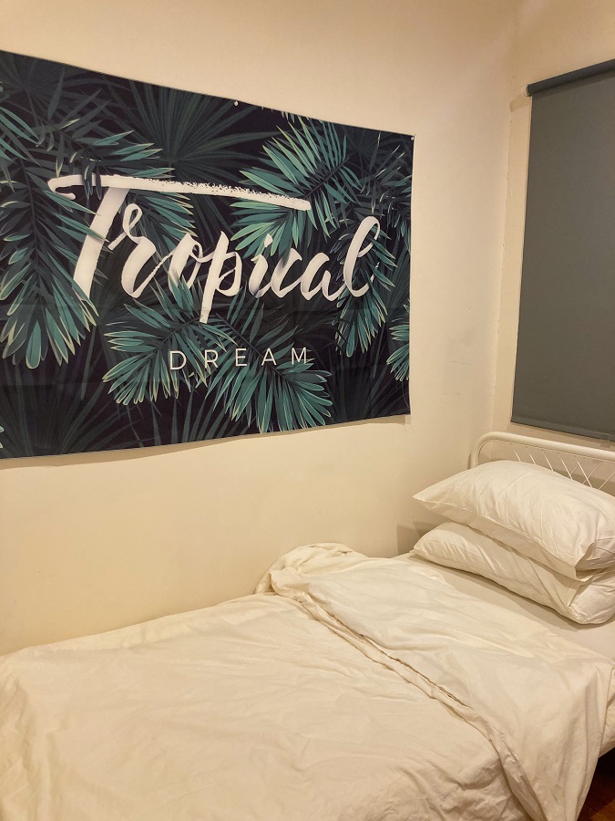 Inside Room D of BK Hostel in Bandar Seri Begawan, Brunei