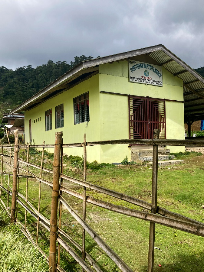 A local church in Sitio Tumpis, a small village along Mount Apo Santa Cruz Trail 