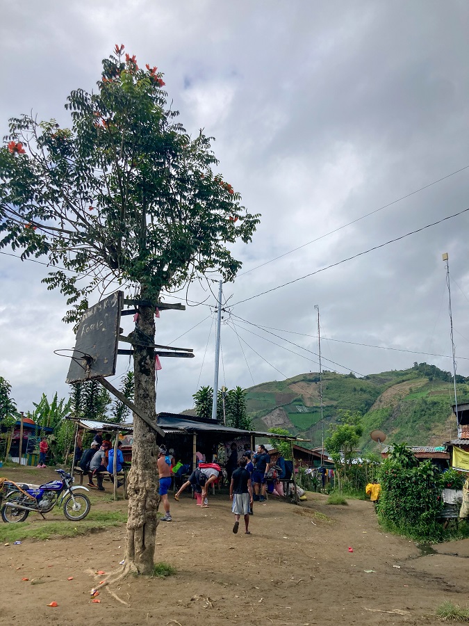 The village of Sitio Culan as the jump off of the Mount Apo Santa Cruz Trail 