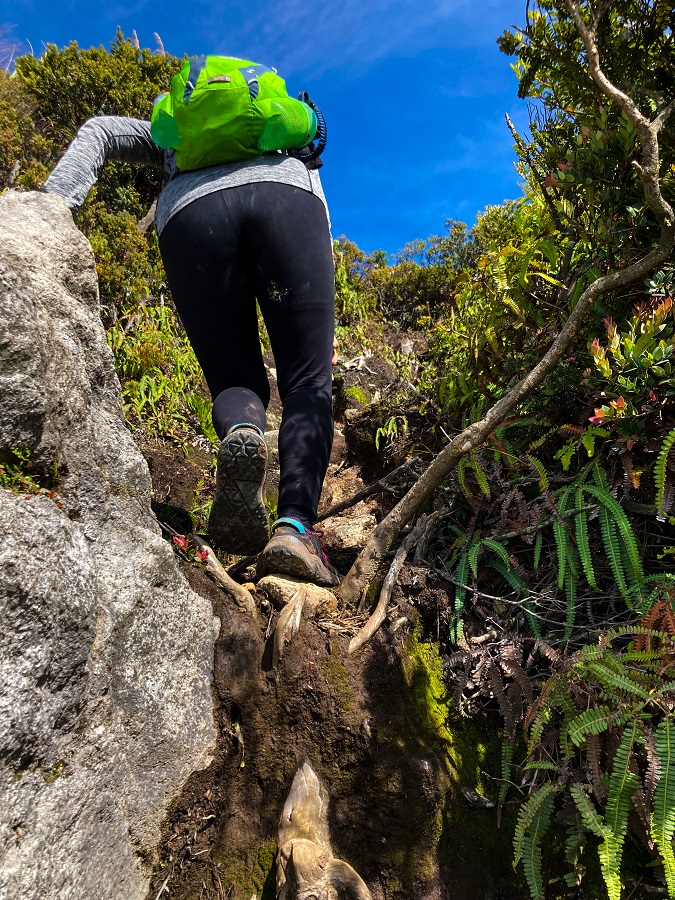 87-degree section along the trail of Mount Apo