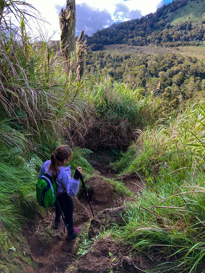 Downhill trail to Lake Venado in Mount Apo