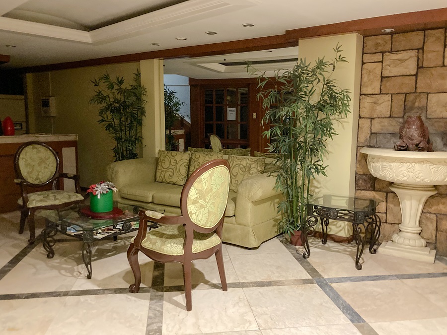 Lobby of The Manor Hotel in Davao City