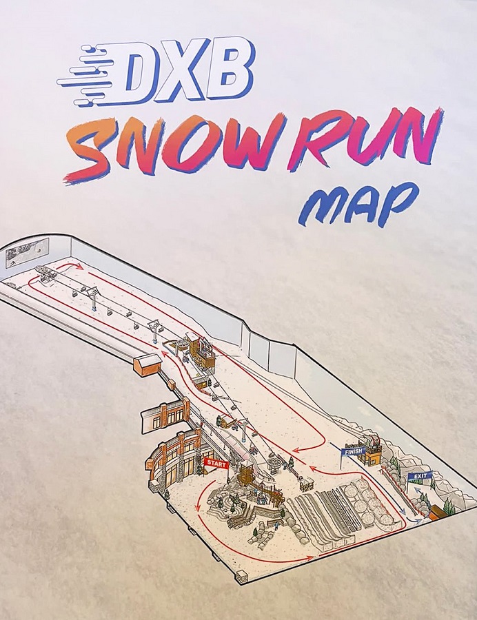 DXB Snow Run Map