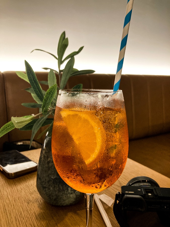 Rove Expo 2020 Hotel Lounge drinks - Aperol Spritz 